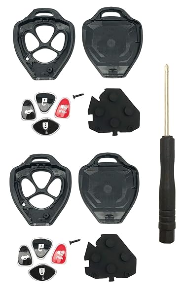 4 Button Replacement Key Fob Cover Shell for Toyota Scion TC RAV4 Avalon Camry Corolla Venza 2PCS