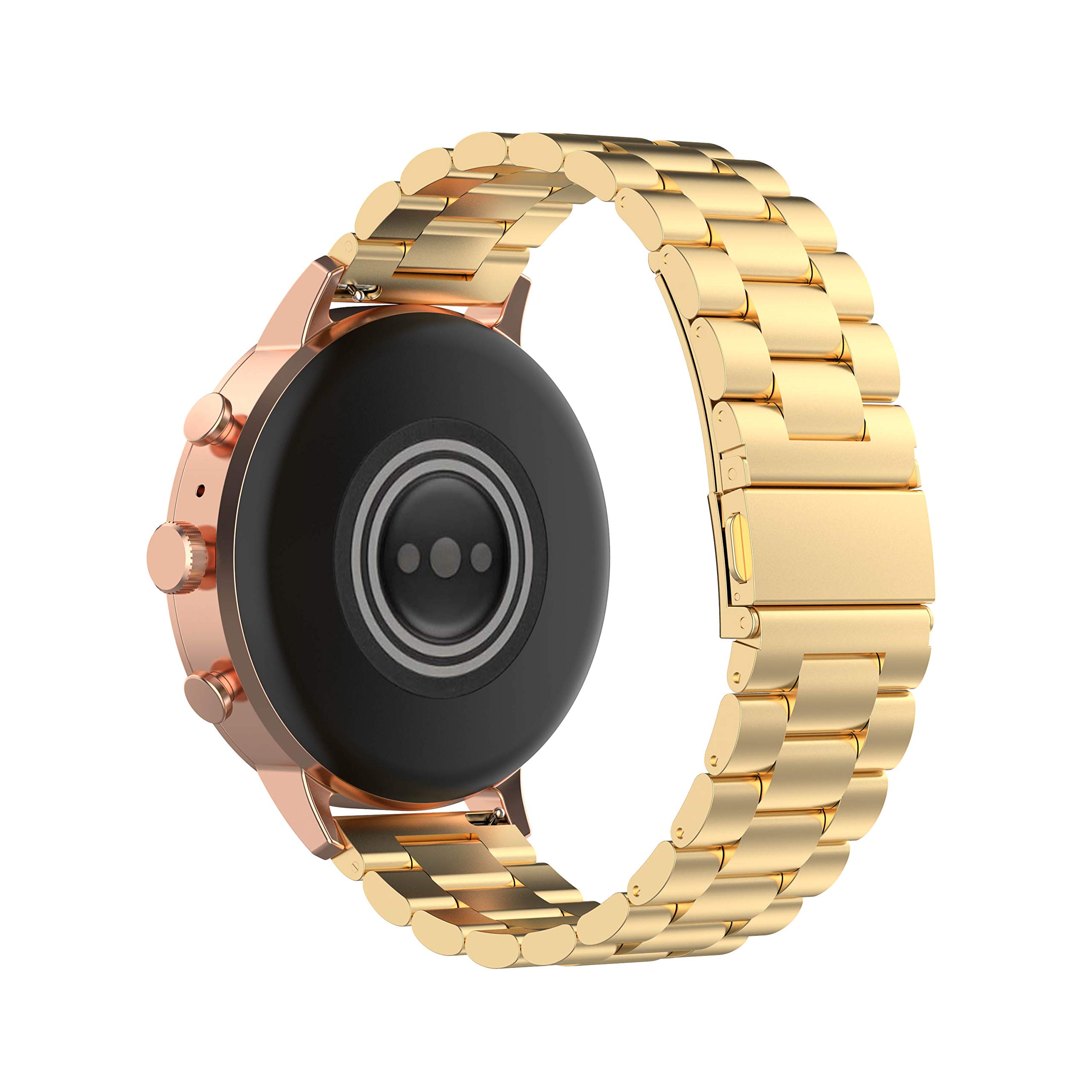 FitTurn FitTurn Classic Stainless Steel Metal Watch Band for Letscom Letsfit Lintelek Yamay SmartWatch ID205L ID205U ID215G ID205 ID216 ID205S SW021 Gold - View 5 of 7