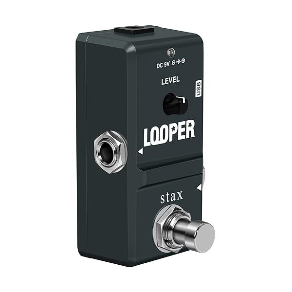 Stax Stax Looper Guitar Pedals: Unlimited Overdubs, 10 Min Looping, True Bypass & USB Port - Compact 3 Modes! - View 6 of 7