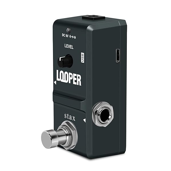 Stax Stax Looper Guitar Pedals: Unlimited Overdubs, 10 Min Looping, True Bypass & USB Port - Compact 3 Modes! - View 7 of 7