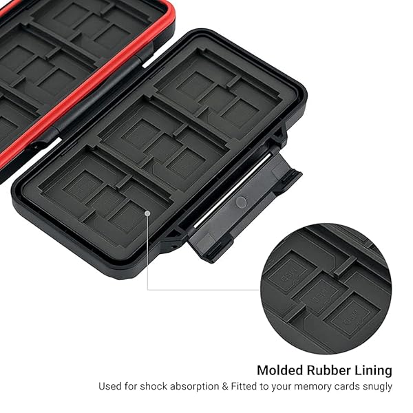 PROfezzion PROfezzion 36 Slots Memory Card Case: Water-Resistant SD/TF/CF Holder with Anti-Shock Design - Perfect for Organizing Your Cards - View 5 of 10