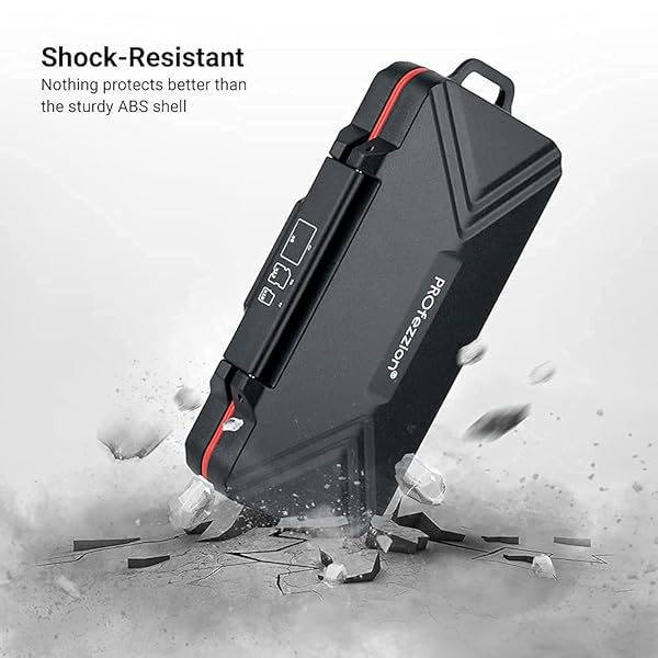 PROfezzion PROfezzion 36 Slots Memory Card Case: Water-Resistant SD/TF/CF Holder with Anti-Shock Design - Perfect for Organizing Your Cards - View 9 of 10