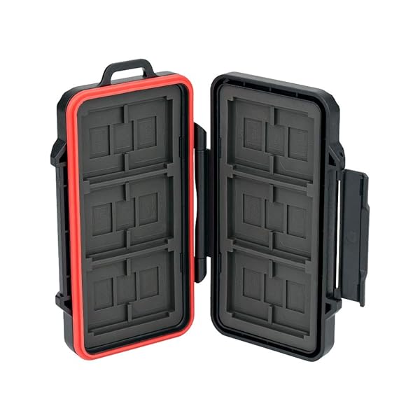 PROfezzion PROfezzion 36 Slots Memory Card Case: Water-Resistant SD/TF/CF Holder with Anti-Shock Design - Perfect for Organizing Your Cards - View 10 of 10