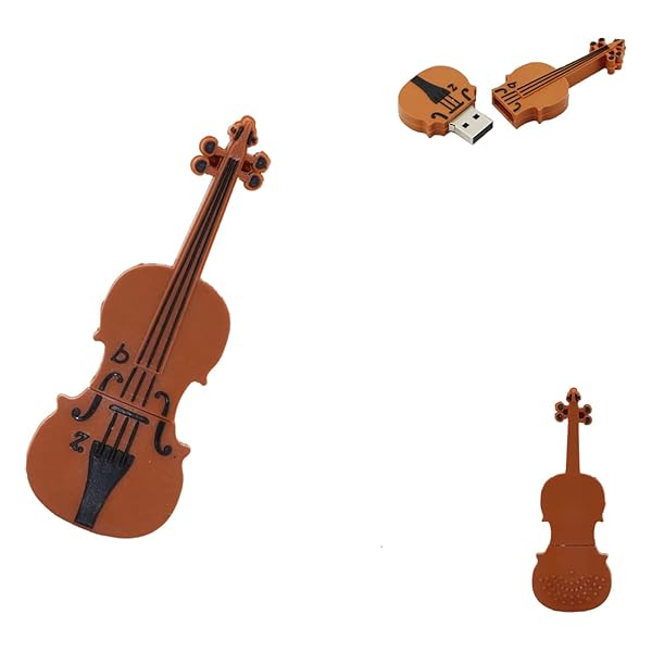 Mall of Style Violin Flash Drive 16GB Walnut USB Drive for Students Hobby Pen Drive Stick