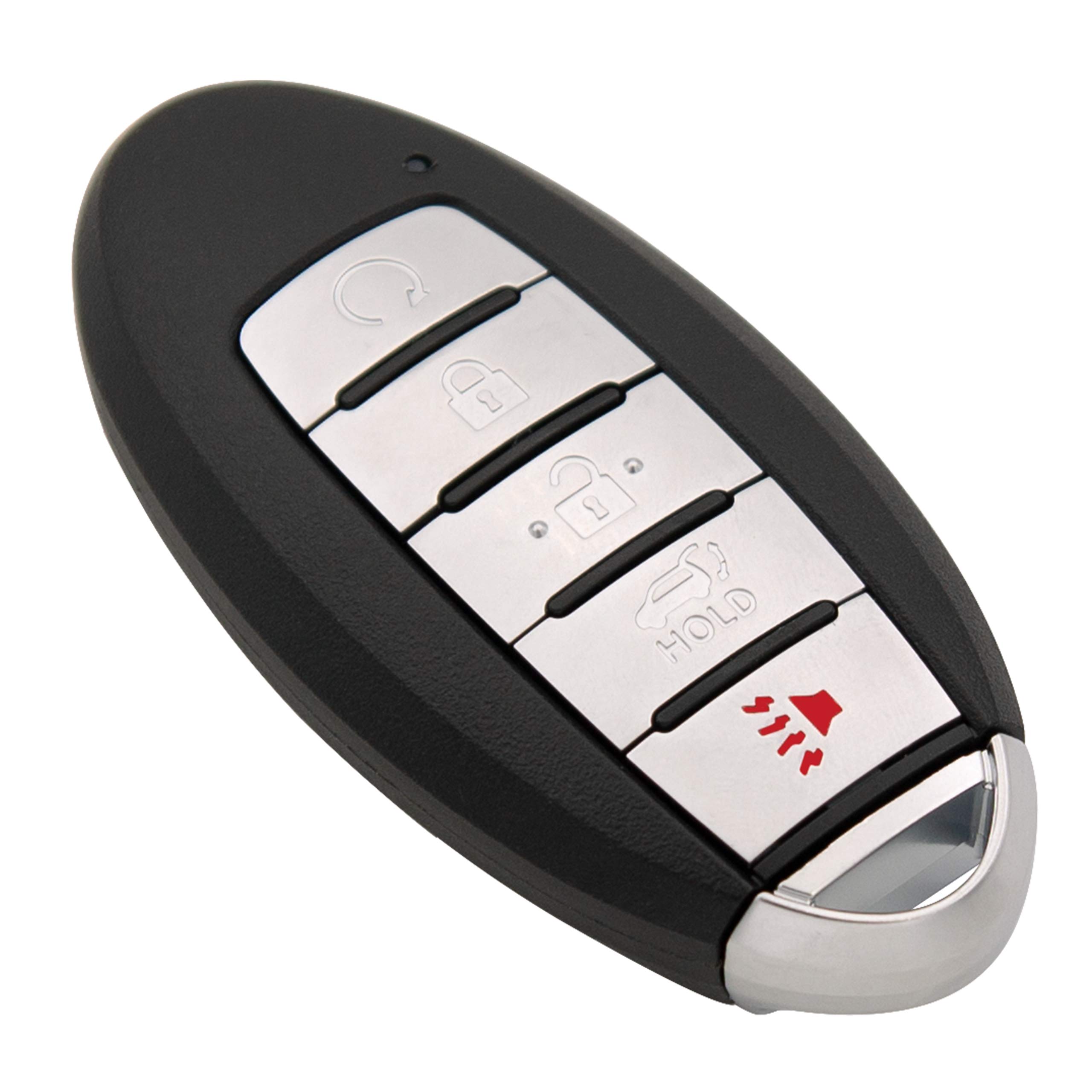 Keyless2Go Keyless2Go Replacement for 5 Button Proximity Smart Key for Nissan KR5TXN7 285E3-9UF7A - View 2 of 6