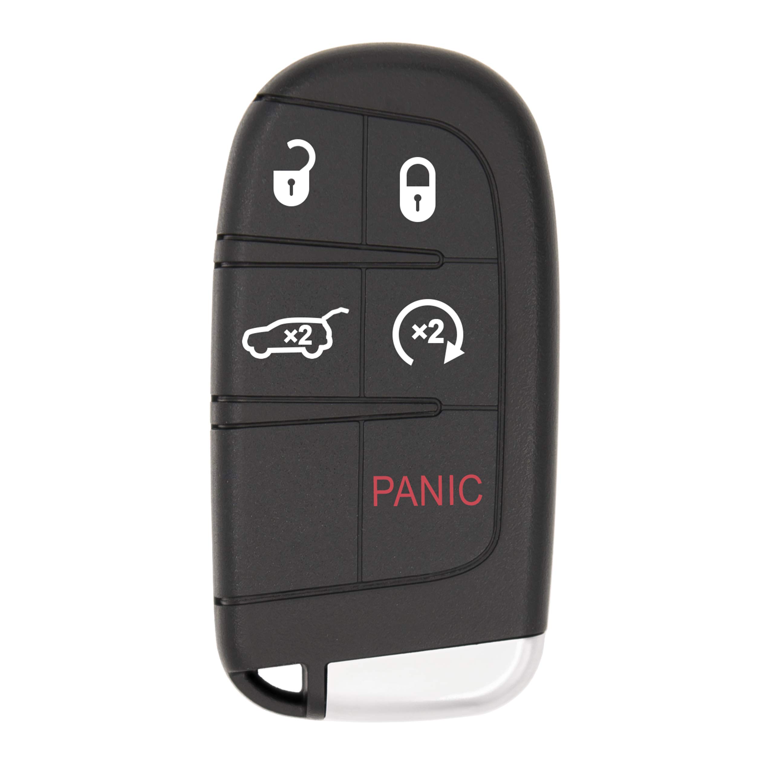 Keyless2Go Replacement for 5 Button Proximity Remote Smart Key for Jeep Compass M3N-40821302 68250343 AB