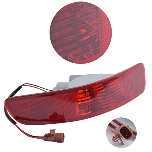 MACHSWON MACHSWON Rear Tail Fog Light Lamp Reflector Left Right Rear Bumper Tail Fog Light Reflector Left Right Compatible with Mitsubishi Outlander MK2 - View 2 of 8