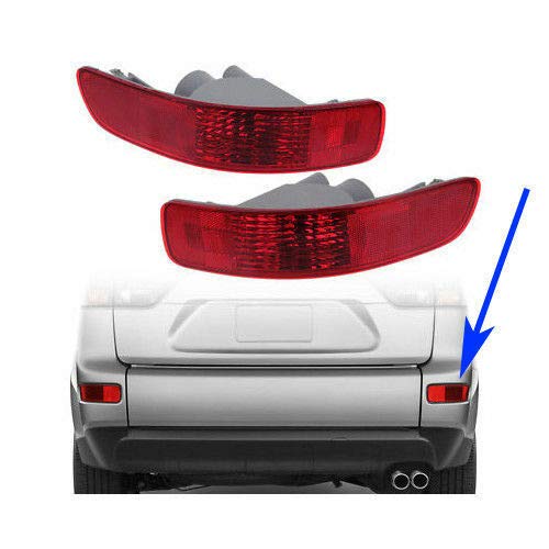 MACHSWON MACHSWON Rear Tail Fog Light Lamp Reflector Left Right Rear Bumper Tail Fog Light Reflector Left Right Compatible with Mitsubishi Outlander MK2