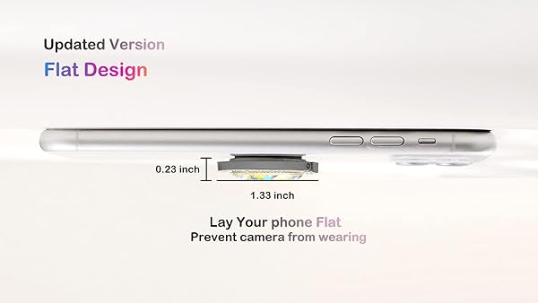 lenoup Lenoup Glitter Phone Ring Holder Sparkle Grip with Flat Diamond Rhinestone for Phones and Pads Black - View 5 of 6