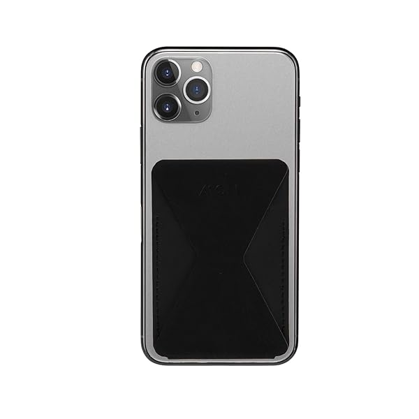 MOFT MOFT Phone Stand with 3M Adhesive - Slim Wallet Stand for iPhone & Android | 2 Viewing Angles (Pure Black) - View 6 of 7