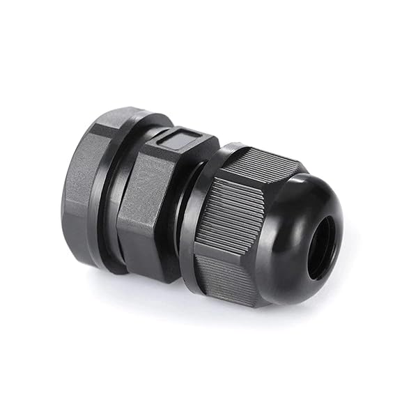PENGLIN PENGLIN NPT1/4 Inch Nylon Cable Glands IP68 Waterproof Strain Relief Cord Connector Black 20 Pack