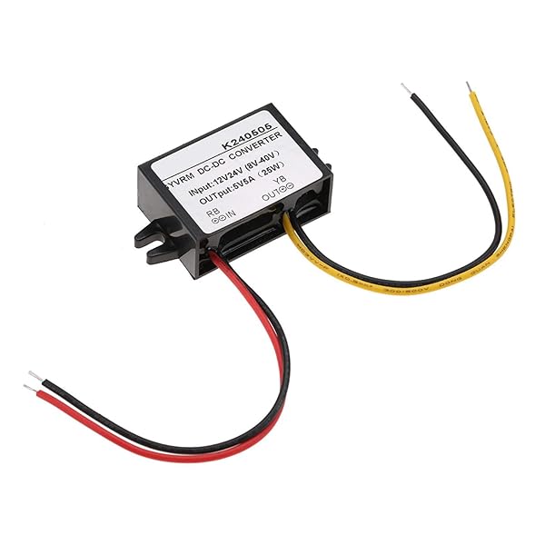Kuuleyn High-Efficiency 12V/24V to 5V 5A DC-DC Buck Converter - Step-Down Power Supply Module K240505 - View 4 of 10