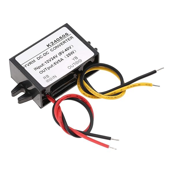 Kuuleyn High-Efficiency 12V/24V to 5V 5A DC-DC Buck Converter - Step-Down Power Supply Module K240505 - View 6 of 10