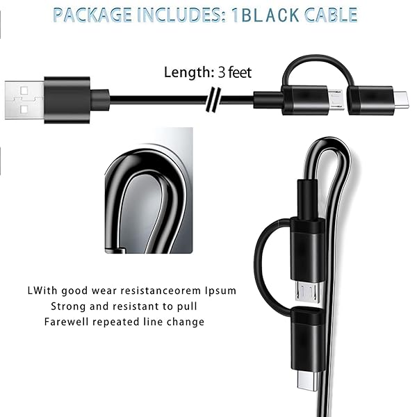 WPAICHENG Replacement Charger Cable for BlueParrott B450-XT B350-XT S450-XT Jabra Engage 65 75 TaoTronics Trucker Wireless Headset - View 4 of 5