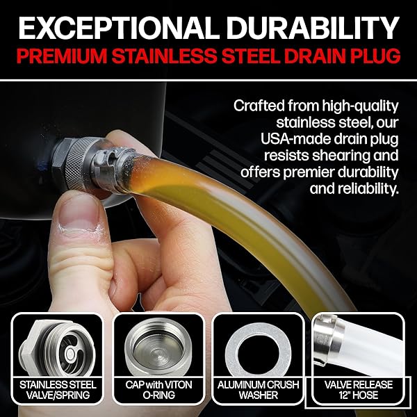 Votex Votex 1/2 X 20 Quick Easy Valve Oil Drain Plug for Buick Cadillac Chevrolet Chrysler Dodge Ford GMC Jeep Oldsmobile Plymouth Pontiac - View 6 of 9