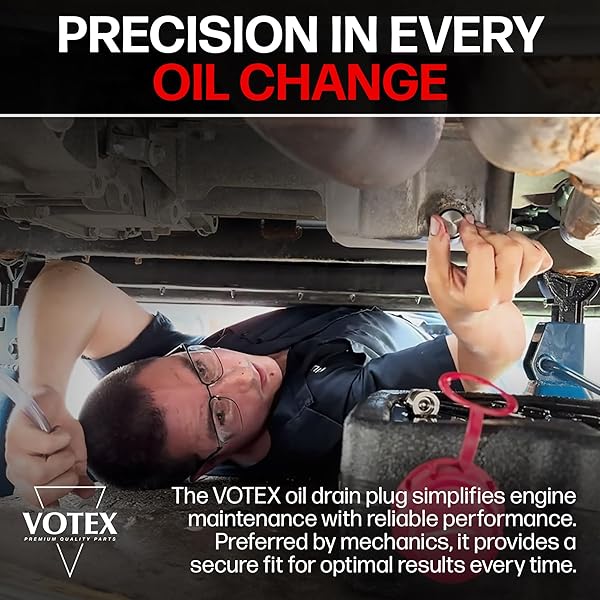 Votex Votex 1/2 X 20 Quick Easy Valve Oil Drain Plug for Buick Cadillac Chevrolet Chrysler Dodge Ford GMC Jeep Oldsmobile Plymouth Pontiac - View 8 of 9