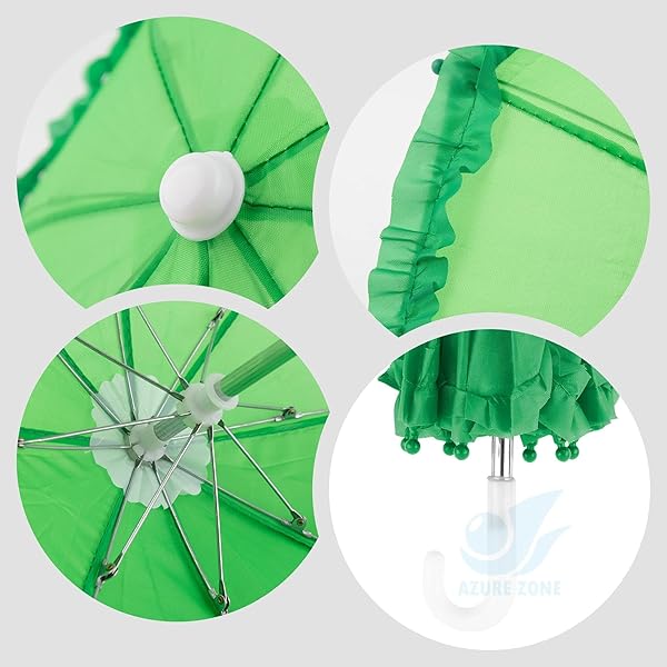 Azure Zone Azure Zone 5 Pack Cute Colorful Mini Umbrellas for Home Table Decoration Photography Props and Outdoor Plants Shade - View 4 of 9