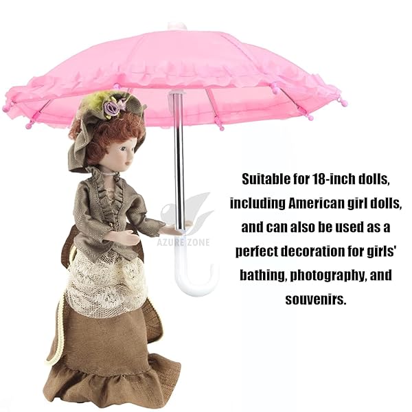 Azure Zone Azure Zone 5 Pack Cute Colorful Mini Umbrellas for Home Table Decoration Photography Props and Outdoor Plants Shade - View 8 of 9