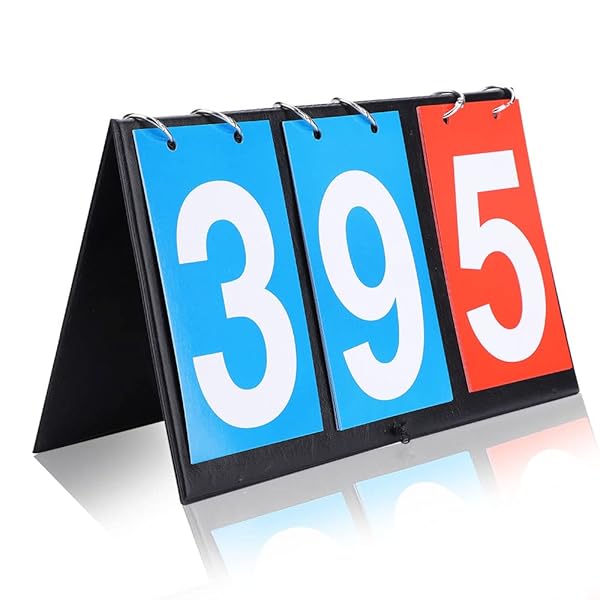 Portable 3 Digit Sports Scoreboard for Table Tennis Basketball Volleyball Football Competition Table Top Score Counter