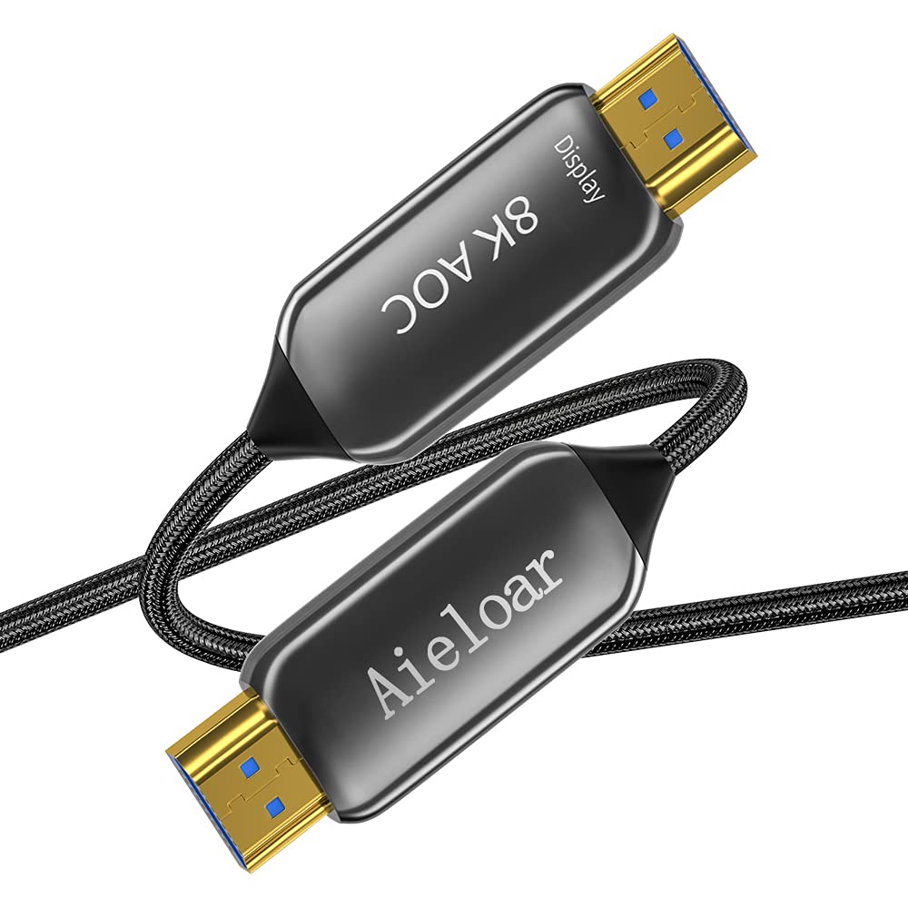 Aieloar Aieloar 100ft Fiber Optic HDMI 2.1 Cable 8K 60Hz Ultra High Speed 48Gbps 4K 120Hz Dynamic HDR10 eARC HDCP2.2 - View 3 of 8