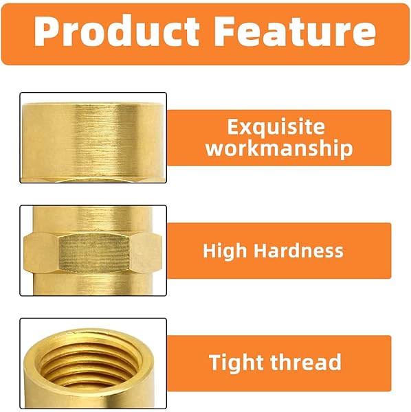 GASHER GASHER 8PCS Brass Pipe Fitting Set with Mini Ball Valves and Barstock Tee for Air Hose Connections - View 3 of 7