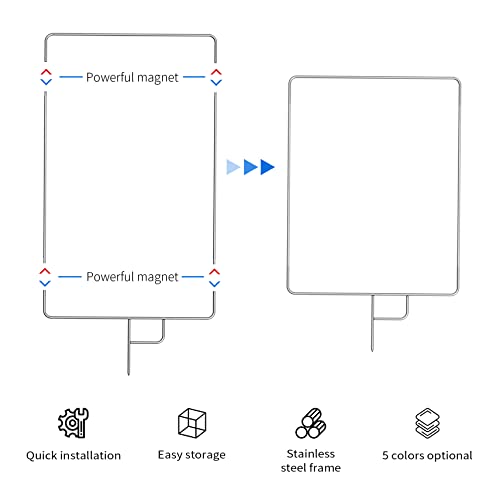 Selens Selens Metal Flag Panel Reflector Set with Cover Cloth and Diffuser for Photography and Video Shooting 30x35in - View 2 of 6