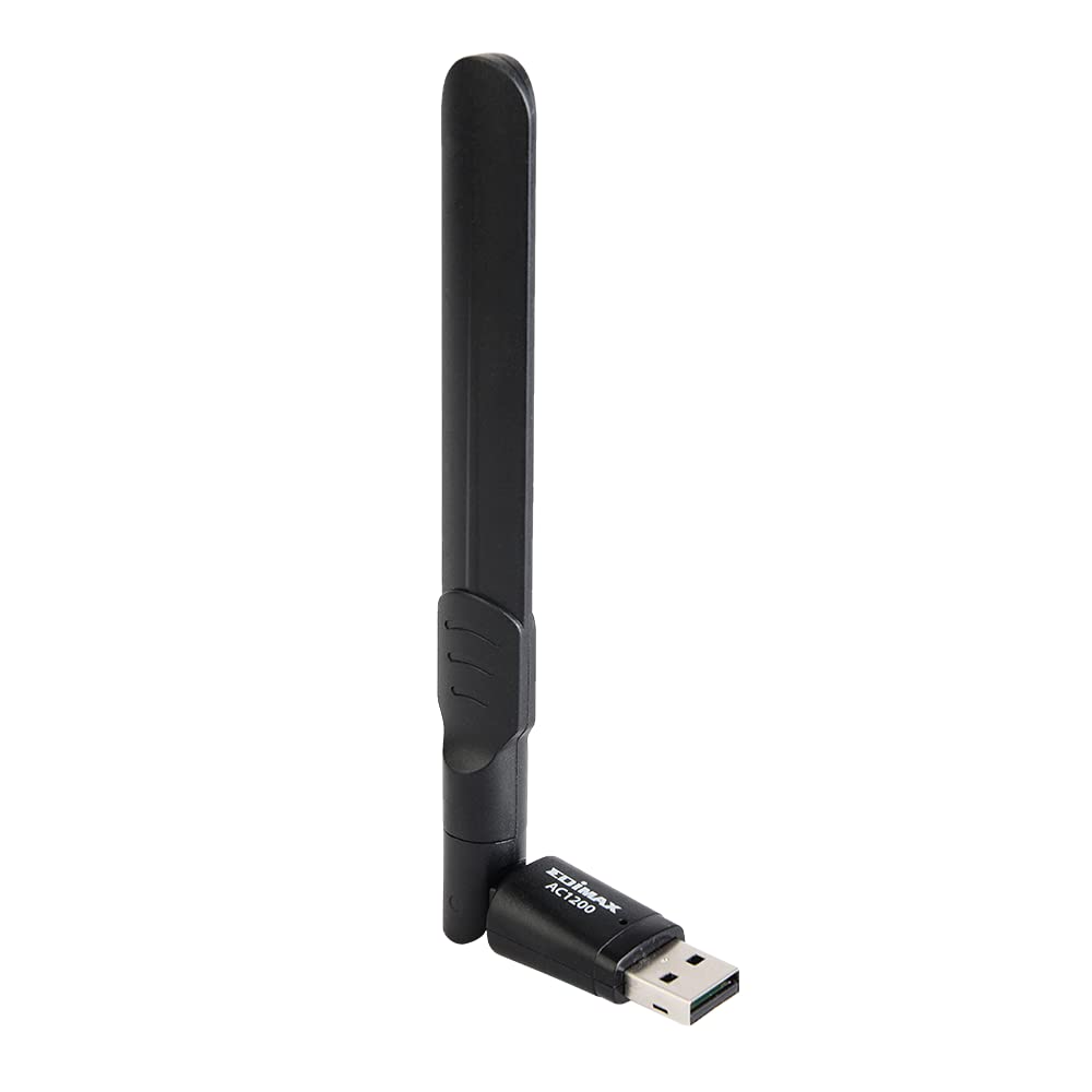 Edimax Wi-Fi 5 AC1200 Dual-Band USB Adapter for PC with MU-MIMO 867Mbps 5GHz 300Mbps 24GHz Adjustable Antenna Compatible with Windows 11 Mac OS Linux - View 2 of 9