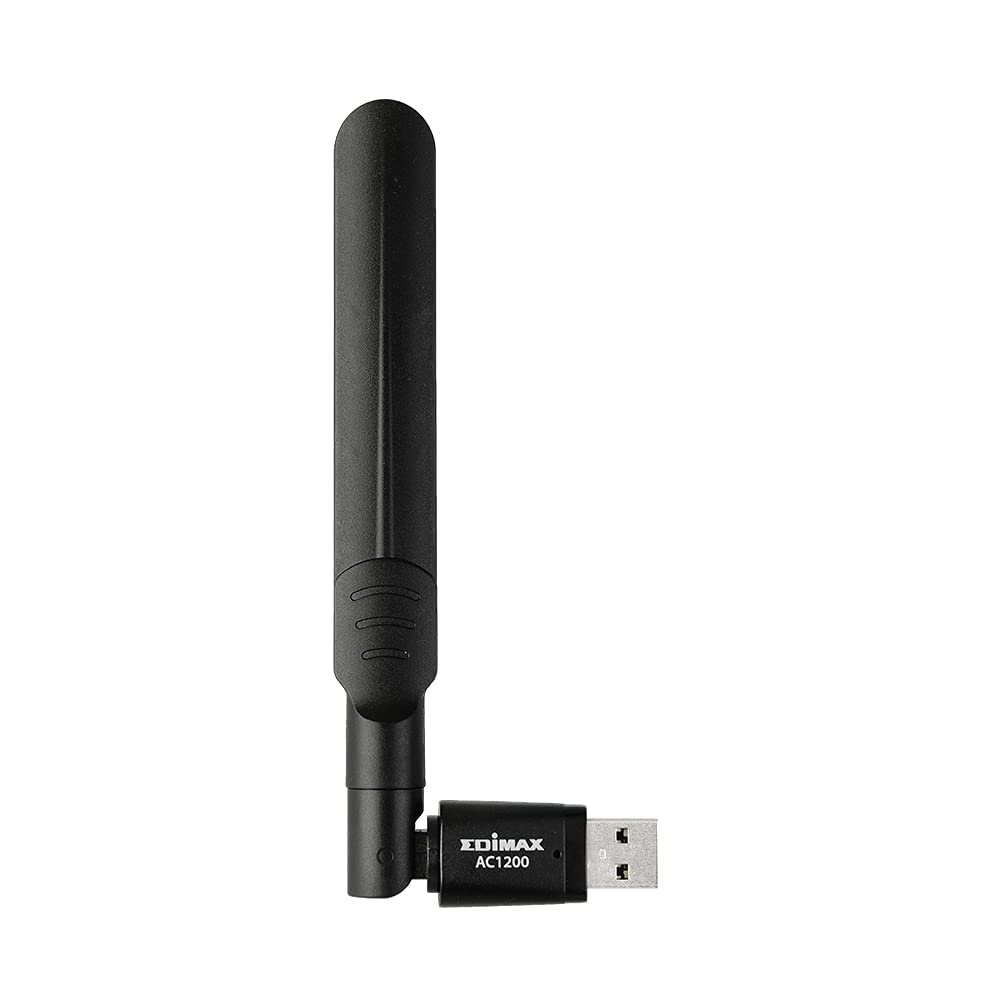 Edimax Wi-Fi 5 AC1200 Dual-Band USB Adapter for PC with MU-MIMO 867Mbps 5GHz 300Mbps 24GHz Adjustable Antenna Compatible with Windows 11 Mac OS Linux - View 3 of 9