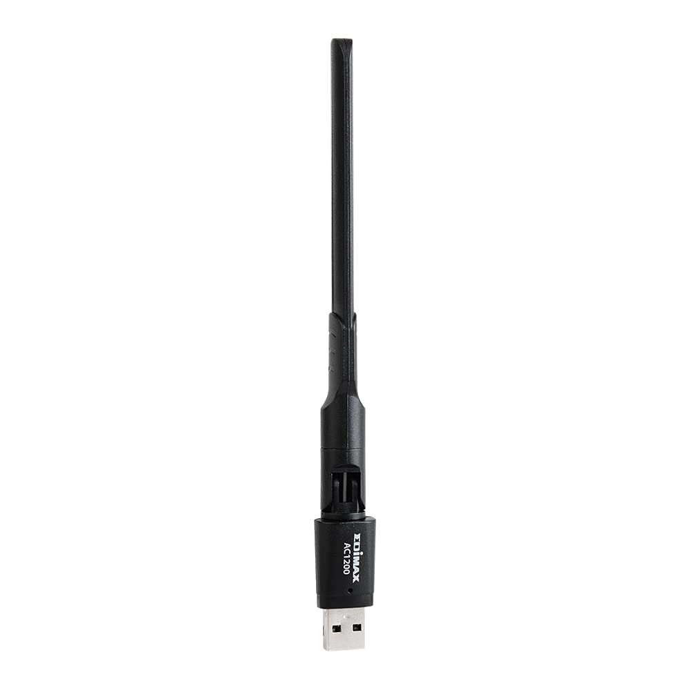 Edimax Wi-Fi 5 AC1200 Dual-Band USB Adapter for PC with MU-MIMO 867Mbps 5GHz 300Mbps 24GHz Adjustable Antenna Compatible with Windows 11 Mac OS Linux - View 5 of 9