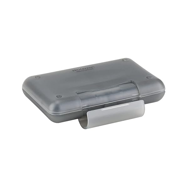 PROfezzion PROfezzion Water-Resistant Memory Card Case: 8 Slot SD Holder for SD/SDXC/SDHC - Durable Grey Design - View 6 of 10