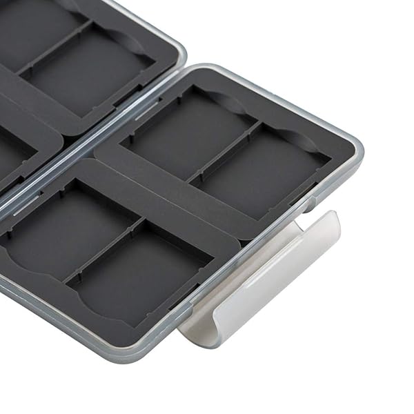 PROfezzion PROfezzion Water-Resistant Memory Card Case: 8 Slot SD Holder for SD/SDXC/SDHC - Durable Grey Design - View 9 of 10