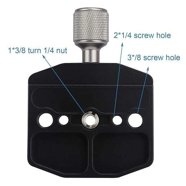Leftfoto 70mm Quick Release Clamp with Arca Swiss Plate for Tripod Ballhead and Monopod Universal Quick Change Seat - View 6 of 8