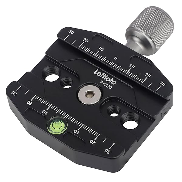 Leftfoto 70mm Quick Release Clamp with Arca Swiss Plate for Tripod Ballhead and Monopod Universal Quick Change Seat