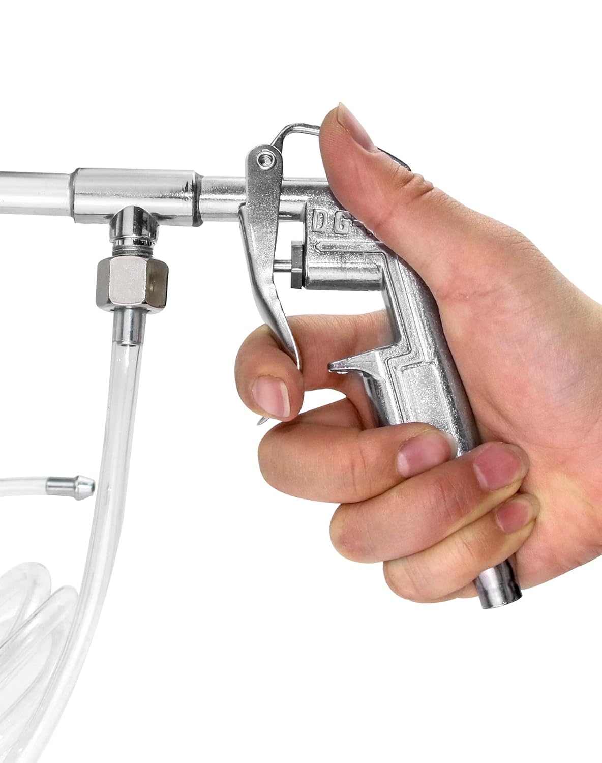 QWORK QWORK Spray Gun, Aluminum Pneumatic Air Engine Cleaning Washer Gun Kit Tool, 1 4" - View 3 of 7