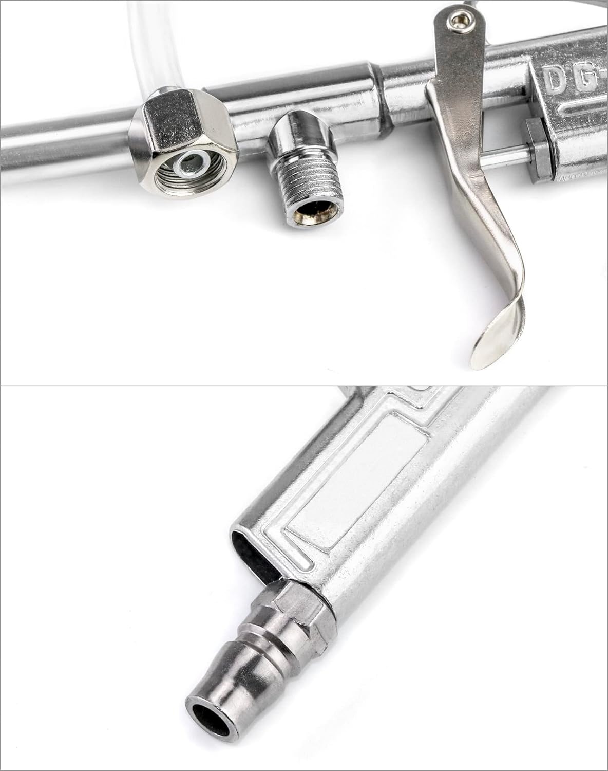 QWORK QWORK Spray Gun, Aluminum Pneumatic Air Engine Cleaning Washer Gun Kit Tool, 1 4" - View 4 of 7