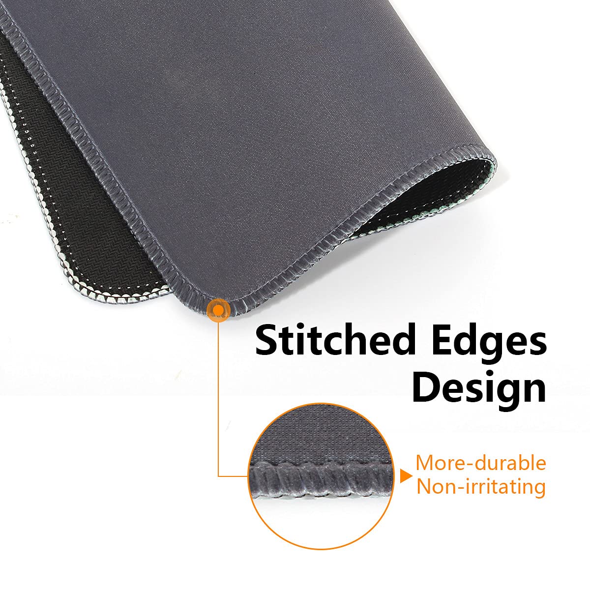 Qisan Qisan Gaming Mouse Pad with Nonslip Rubber Base | Comfy, Foldable Mouse Mat for Desktop, Laptop, Keyboard, Rectangle Mouse Pad Gaming with High - View 4 of 7