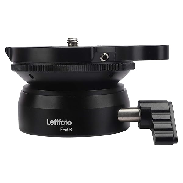 Leftfoto Tripod Leveling Base Half Ball Quick Tilt for Canon Nikon DSLR Cameras Monopods with Offset Bubble Level 15 Degrees Tilt in Any Direction - View 7 of 7