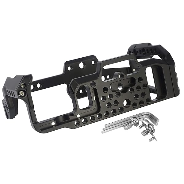 Leftfoto Camera Full Cage for BMPCC 4K 6K Blackmagic Design Pocket Cinema with Cold Shoe and Hex Wrench for Enhanced Stability and Protection - View 6 of 6