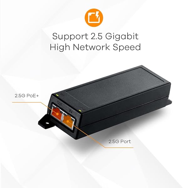 ZYXEL Zyxel 1-2.5G PoE+ Injector | Easy Plug & Play | IEEE 802.3af/at MultiGig Power Injector - View 3 of 10