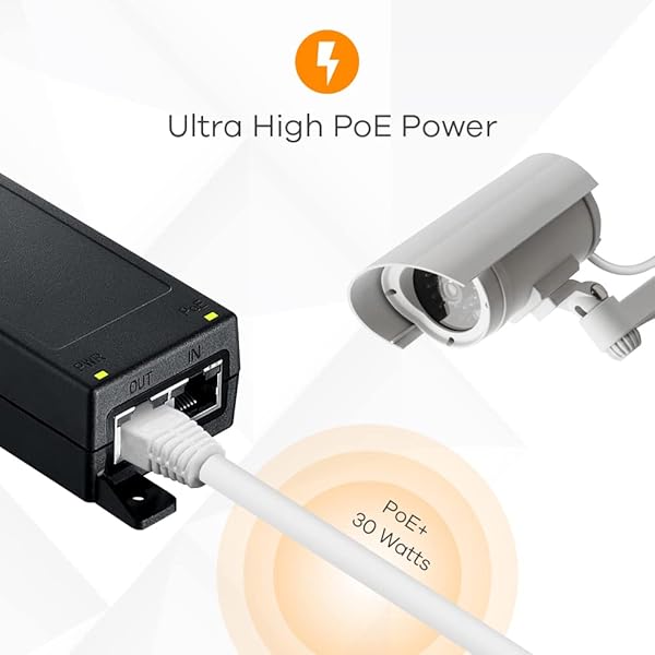 ZYXEL Zyxel 1-2.5G PoE+ Injector | Easy Plug & Play | IEEE 802.3af/at MultiGig Power Injector - View 8 of 10