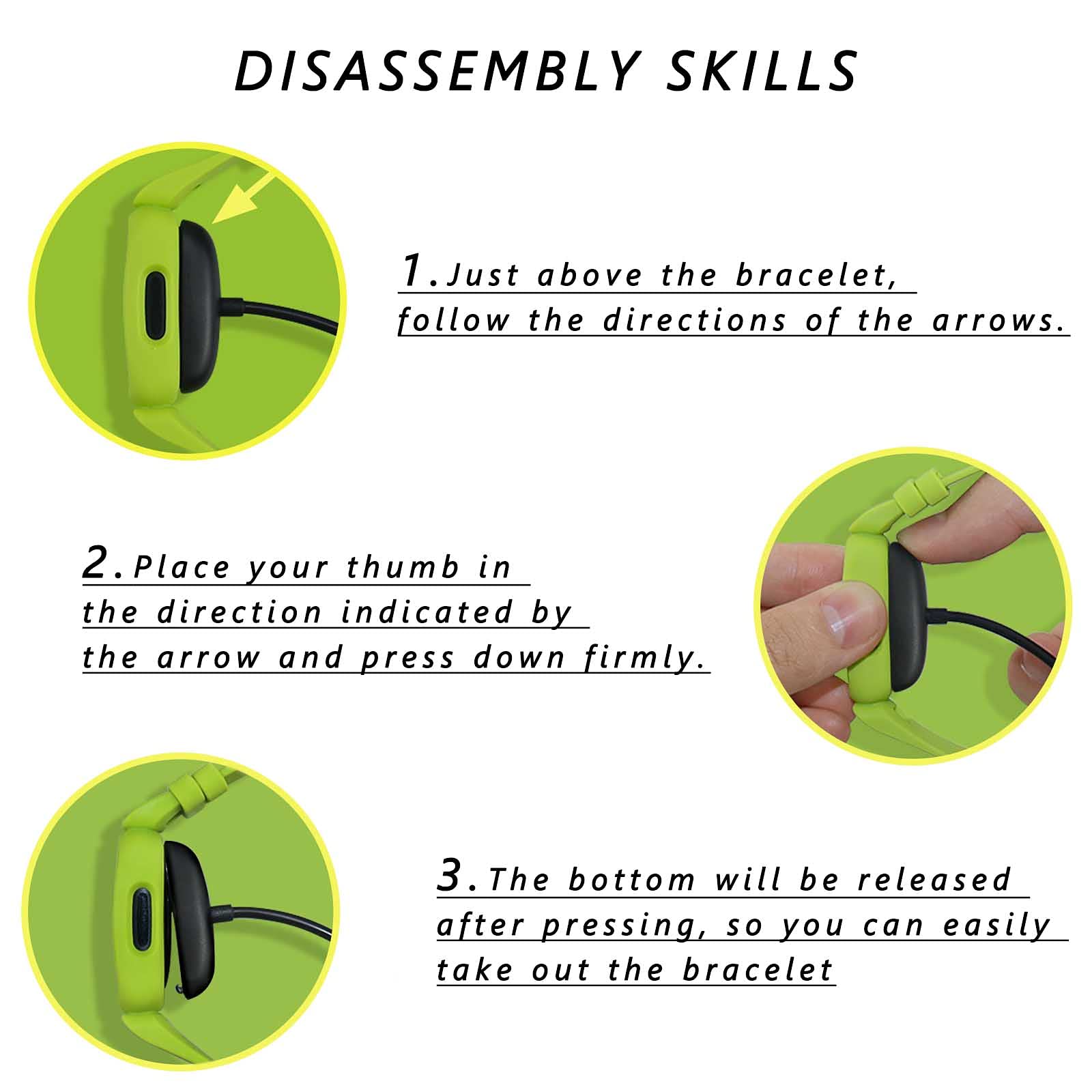 TopPerfekt TopPerfekt [2-Pack] Charger Cable for Fitbit ACE 3, for Fitbit Inspire 2 Fitness Tracker, Replacement Charging Cable Accessory for Fitbit Inspire 2 - View 6 of 7