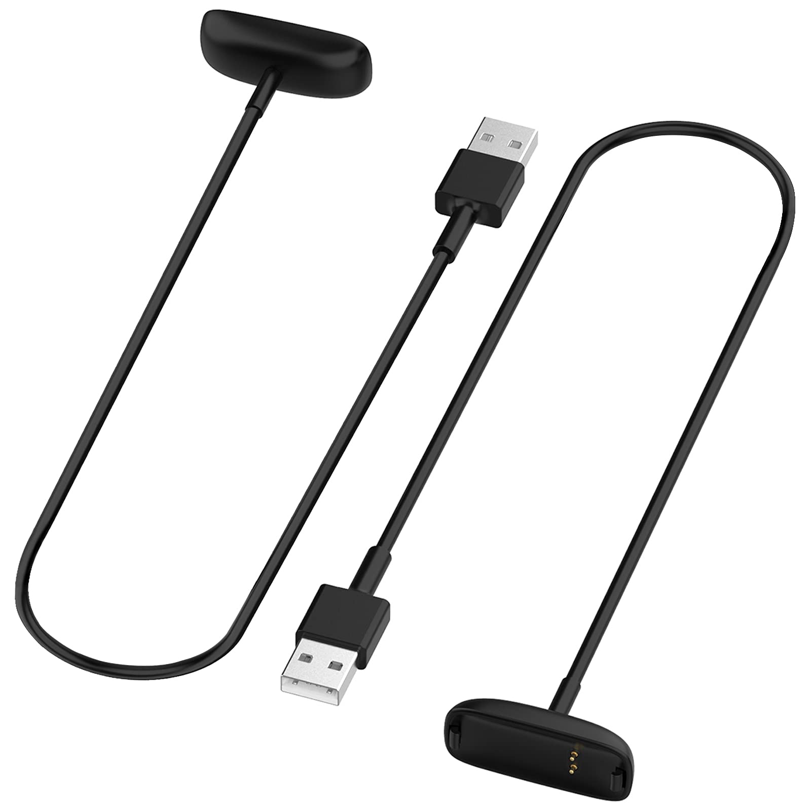 TopPerfekt TopPerfekt 2-Pack 1.0 ft USB Cable for Fitbit Inspire 2 and ACE 3 Charging on the Go, Laptop, PC