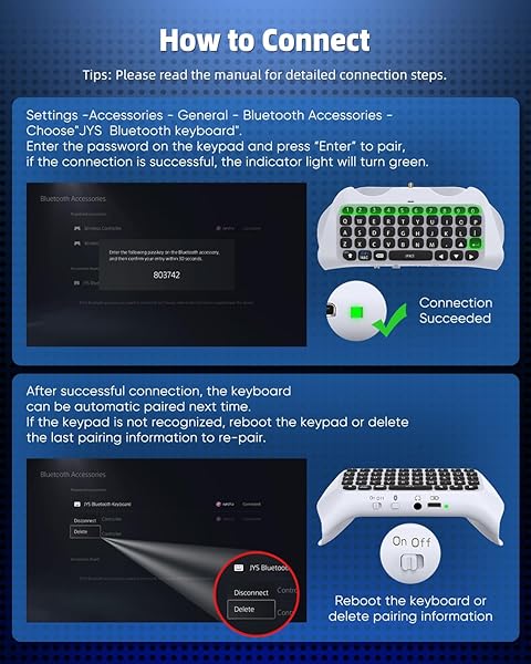 MENEEA MENEEA Wireless Controller Keyboard for PS5 Bluetooth Mini Gamepad with Speaker and Audio Jack for Voice Chat and Gaming - View 5 of 7