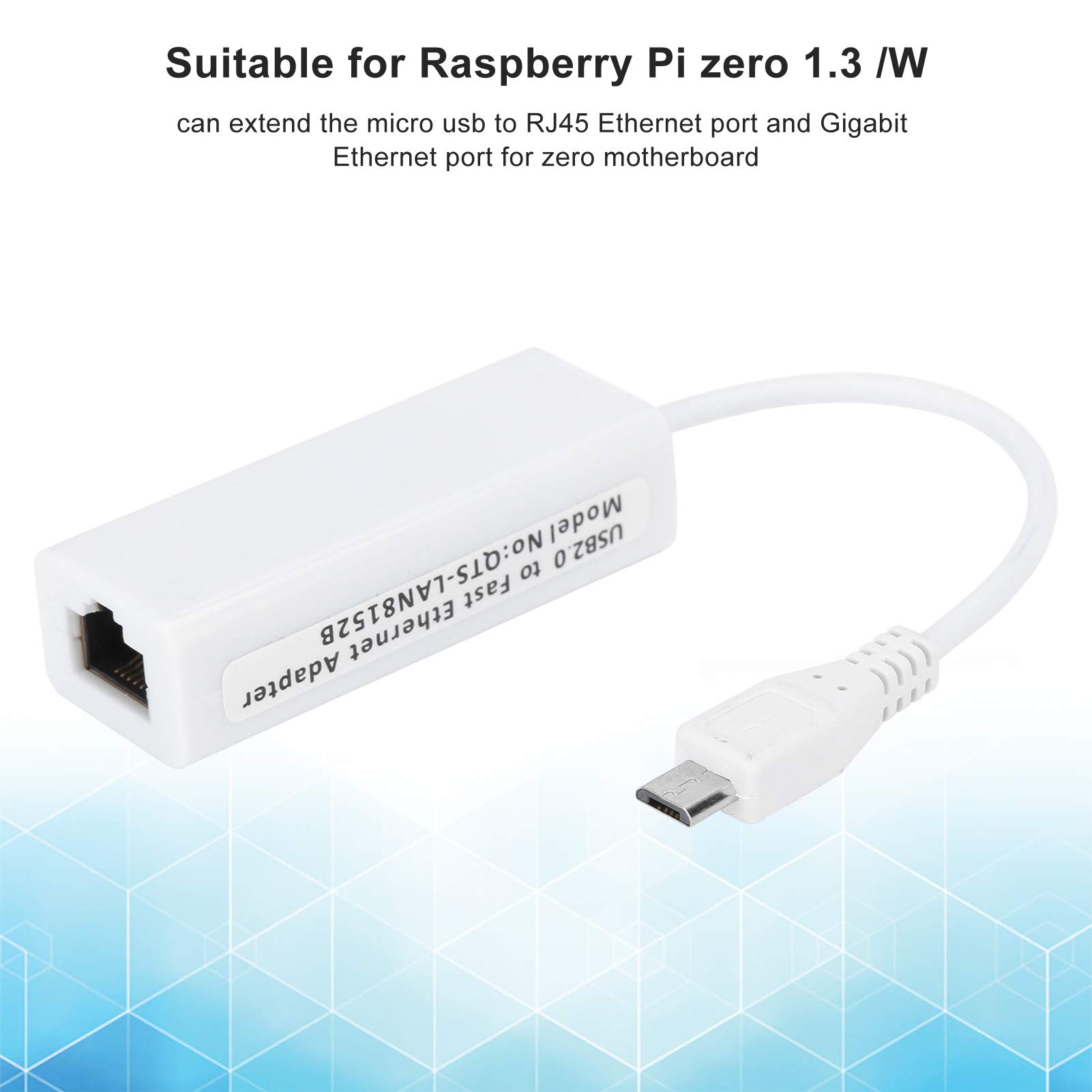 Zopsc-1 Zopsc 1 Ethernet Adapter Micro USB to RJ45 Network Card for Raspberry Pi Zero 1.3W Motherboard - View 2 of 9