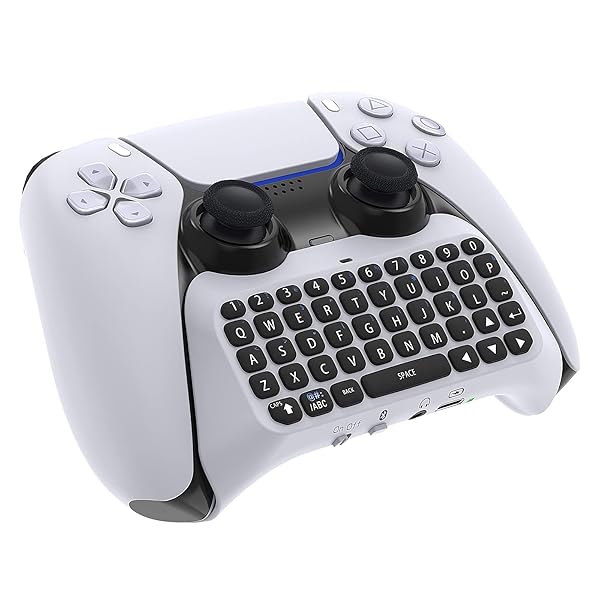 Klipdasse Klipdasse Wireless Keyboard for PS5: Bluetooth Mini Chatpad with Built-in Speaker & 3.5mm Jack for Gaming & Messaging - View 8 of 8