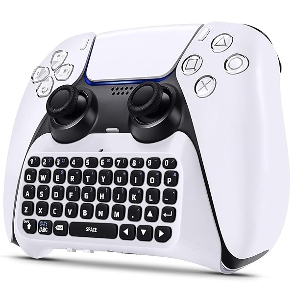 Klipdasse Klipdasse Wireless Keyboard for PS5: Bluetooth Mini Chatpad with Built-in Speaker & 3.5mm Jack for Gaming & Messaging - View 2 of 8