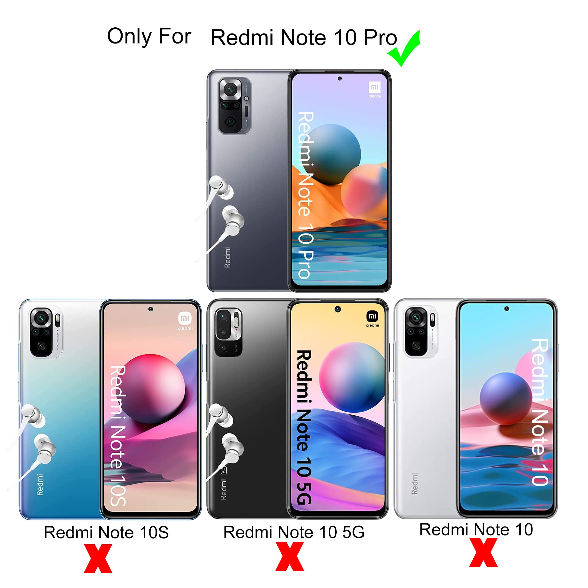 Ibywind Ibywind Screen Protector For Redmi Note 10 Pro 4G (6.67 Inches) with 2Pcs Tempered Glass,1Pc Camera Lens Protector,1Pc Backing Carbon Fiber Film - View 2 of 8