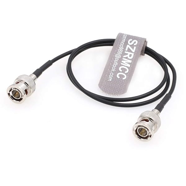 SZRMCC SZRMCC RG174 75ohm HD SDI BNC Male to Male Coaxial Cable for ARRI RED Blackmagic Cameras 1m 3.2ft Flexible Video RF Cable - View 2 of 5