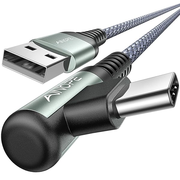 AINOPE AINOPE 2-Pack USB C Cable 10FT Fast Charge 3.1A Right Angle Durable Nylon Braided Compatible with Galaxy S10 S20 S9 S8 Plus V30 V20 G6