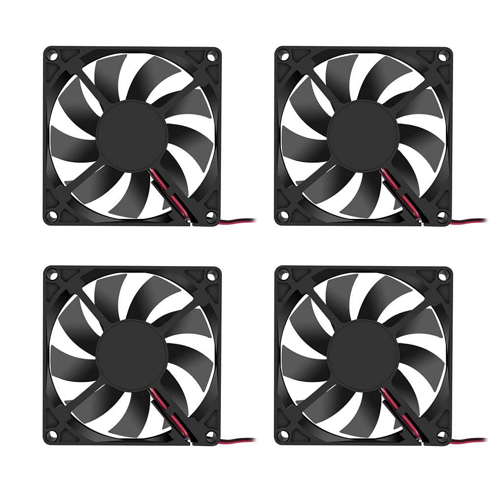 4Pcs 80MM DC 24V 8015 Brushless Cooling Fan for 3D Printer PC CPU Computer Case Quiet Performance